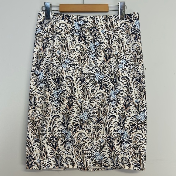 Anne Taylor Floral Lined Skirt Sz 2 - Picture 1 of 4